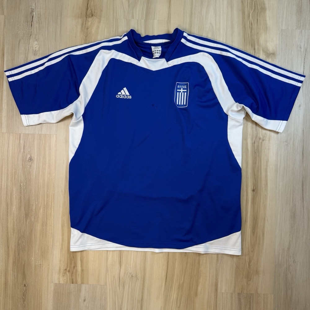 GREECE 2004/2006 HOME FOOTBALL SHIRT ADIDAS SIZE L ADULT